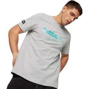 PUMA Mens XXL Standard Mercedes AMG Petronas Essentials Car Graphic Tee NEW